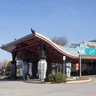 Pagoda-style entrance canopy at Flamboro Downs